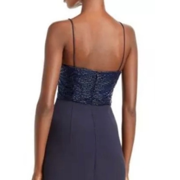 CUSHNIE Embellished Beaded Neckline Bodice Bodycon Cocktail Pencil Midi Dress - Picture 7 of 16